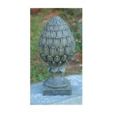Pineapple Finial Statue in Moss Finish   